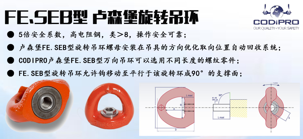 FE.SEB型旋轉吊環螺母圖