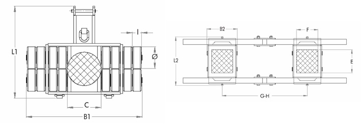 JLB_JFB20G型組合式坦克搬運車尺寸圖