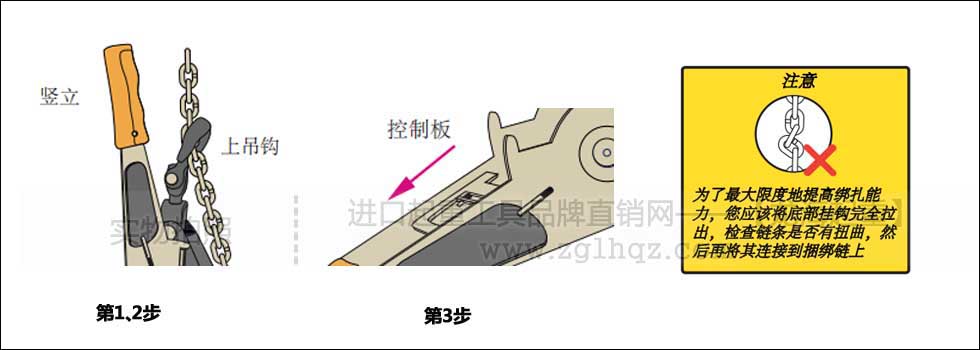 鏈條捆綁拉緊器如何拉緊？