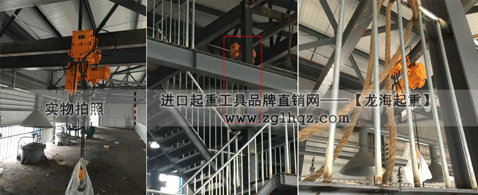 防爆環鏈電動葫蘆應用案例